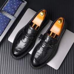 New handmade custom made High Quality Comfortable Durable genuine cowhide leather Business men Dress Shoes 0882DQ1615 100